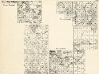 Oneida County - Woodruff, Schoepke, Lynne, Pelican, Wisconsin State Atlas 1930c